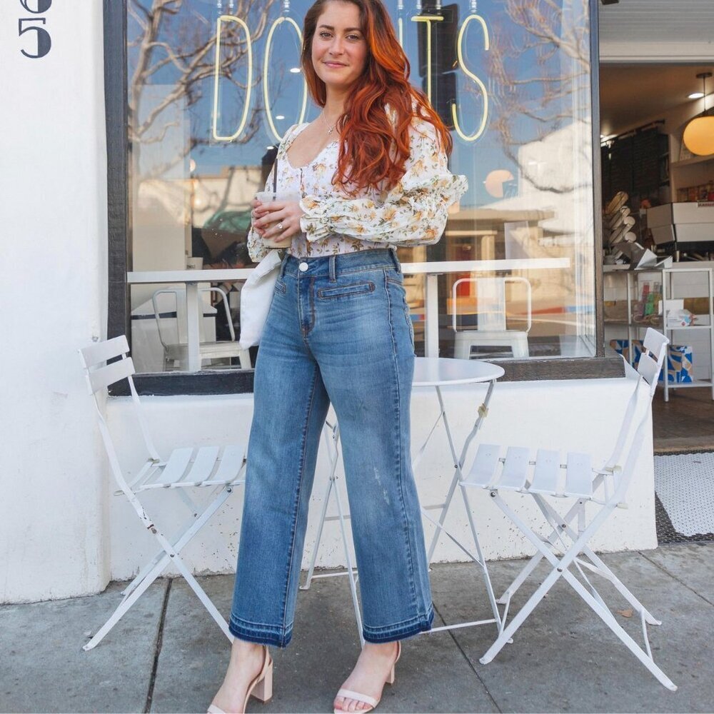 Seven7 High Rise Wide Leg Jean